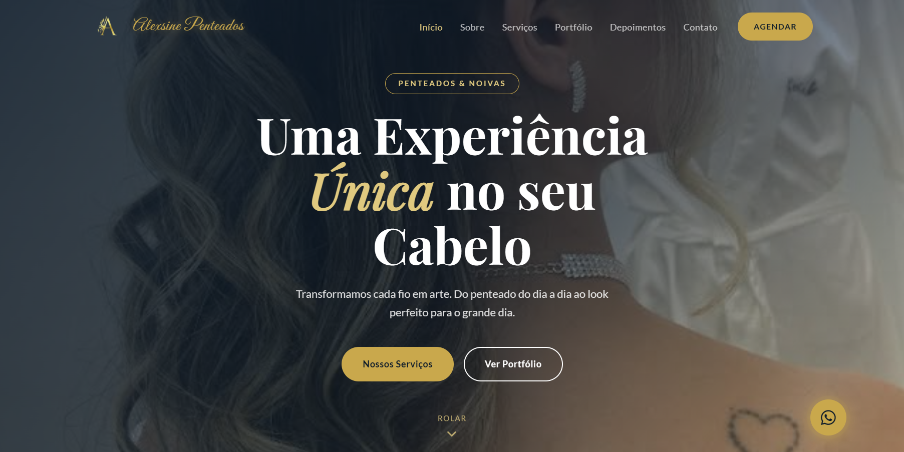 Site Alexsine Penteados